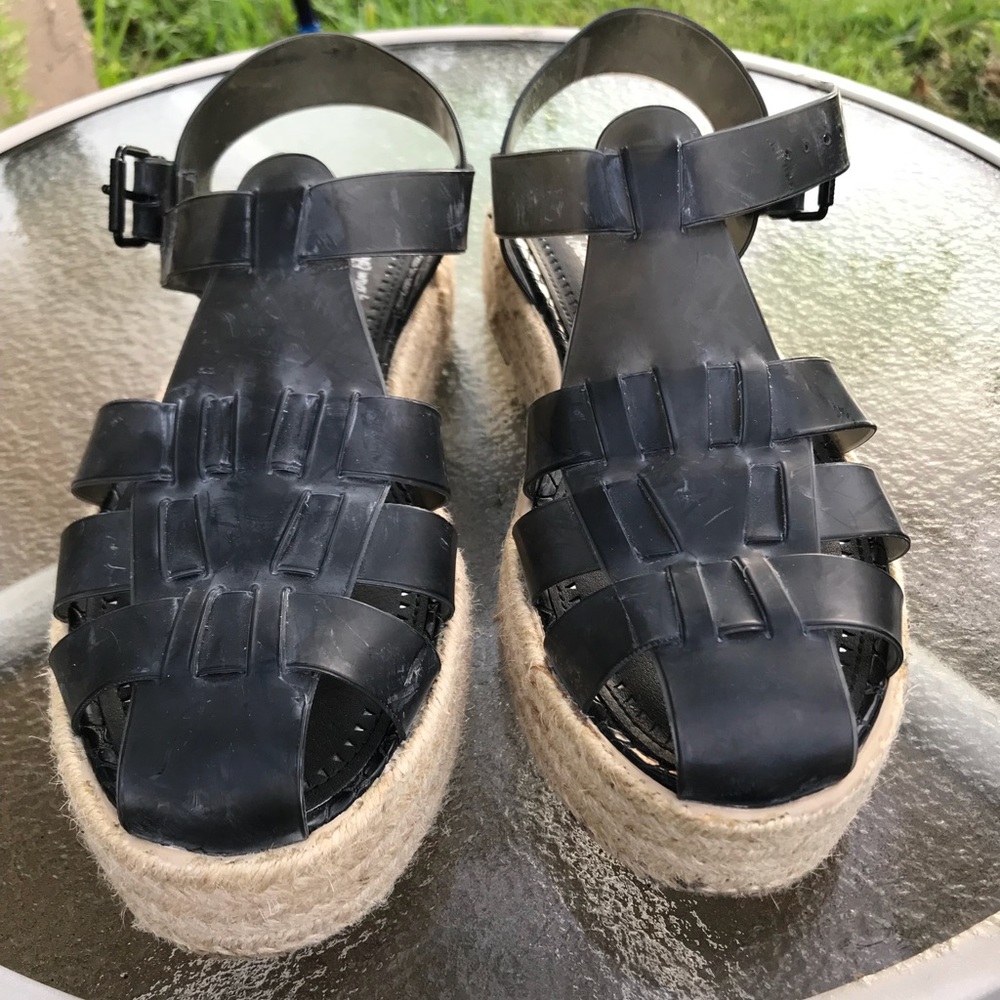 Sam Edelman circus black Gotham espadrille jelly